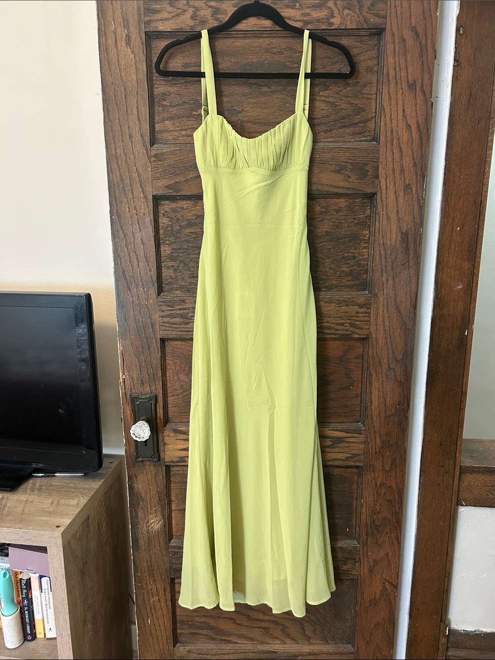 Lime Green Slip Maxi Dress
